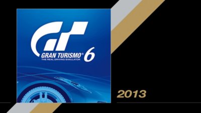 Une image de couverture de Gran Turismo 6 avec l'année de sa sortie à côté : 2013
