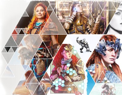 Creaties van Horizon-fans, waaronder cosplay en illustraties.