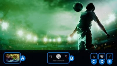 Options du menu Créer de la console PS5